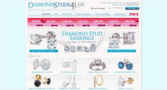 Desktop Screenshot of diamondstuds4less.com